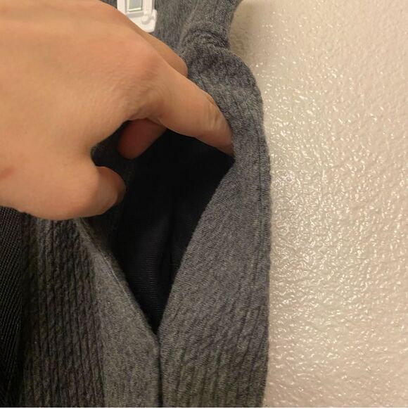 Lululemon Retreat Yourself Heathered Core Dark Grey Cropped Wide Leg Pant Size 4 - Picture 9 of 12